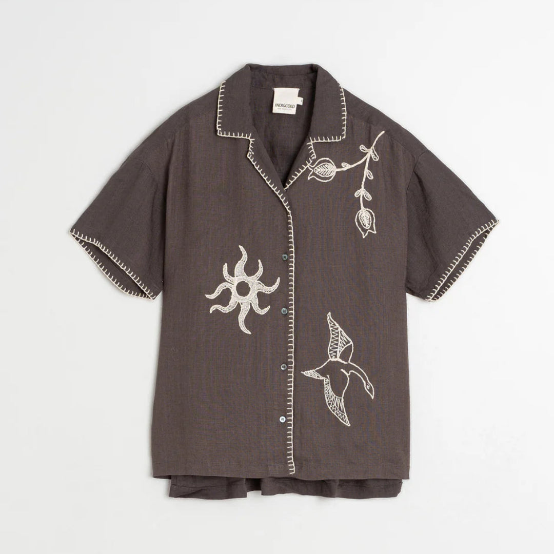 Indi & Cold, Handmade Embroidery Shirt