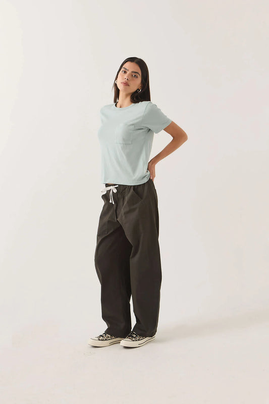 Brixton, Utility Everyday Barrel Pant, Washed Black