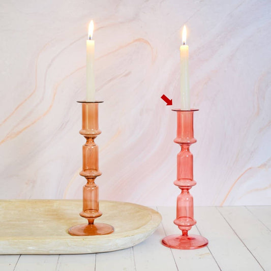 Vera Candleholder, Red