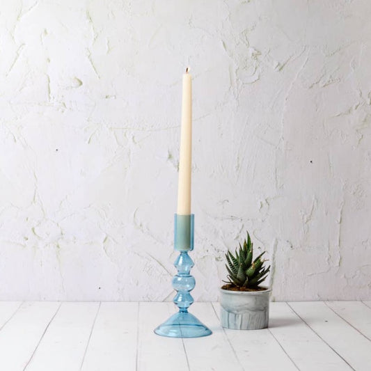 Wisteria Candleholder, Blue