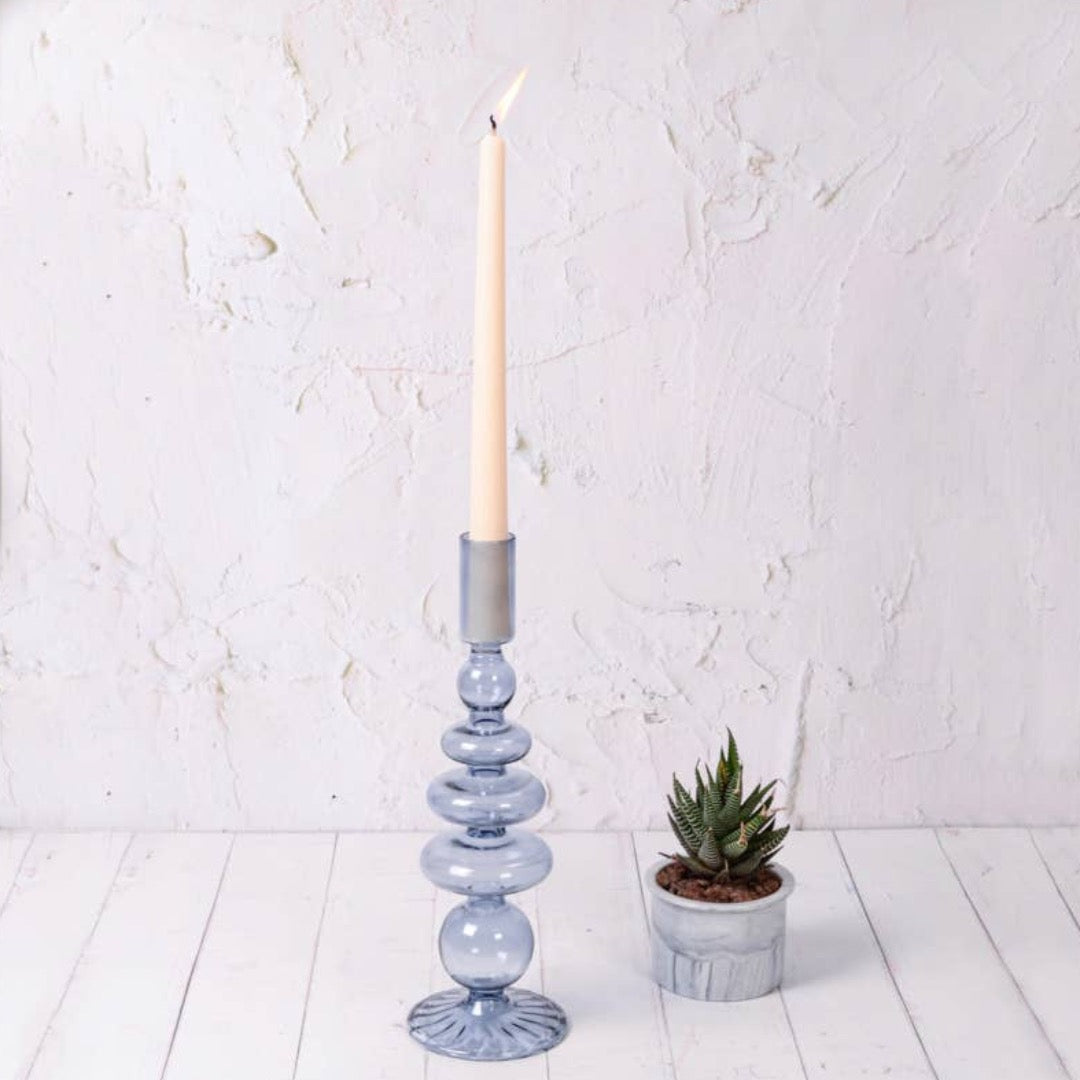 Wisteria Candleholder, Purple/Blue