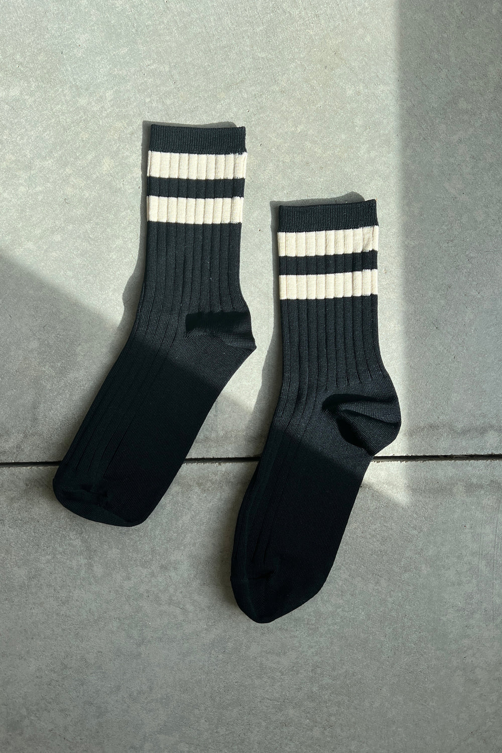 Le Bon Shoppe, Her Varsity Socks , Black