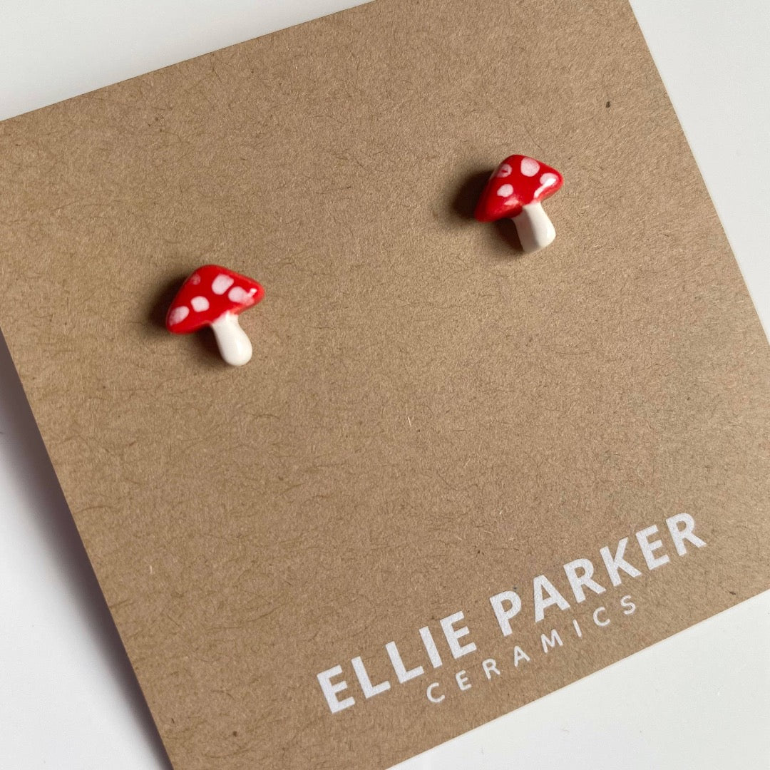 Ellie Parker, Mushroom Stud Earrings
