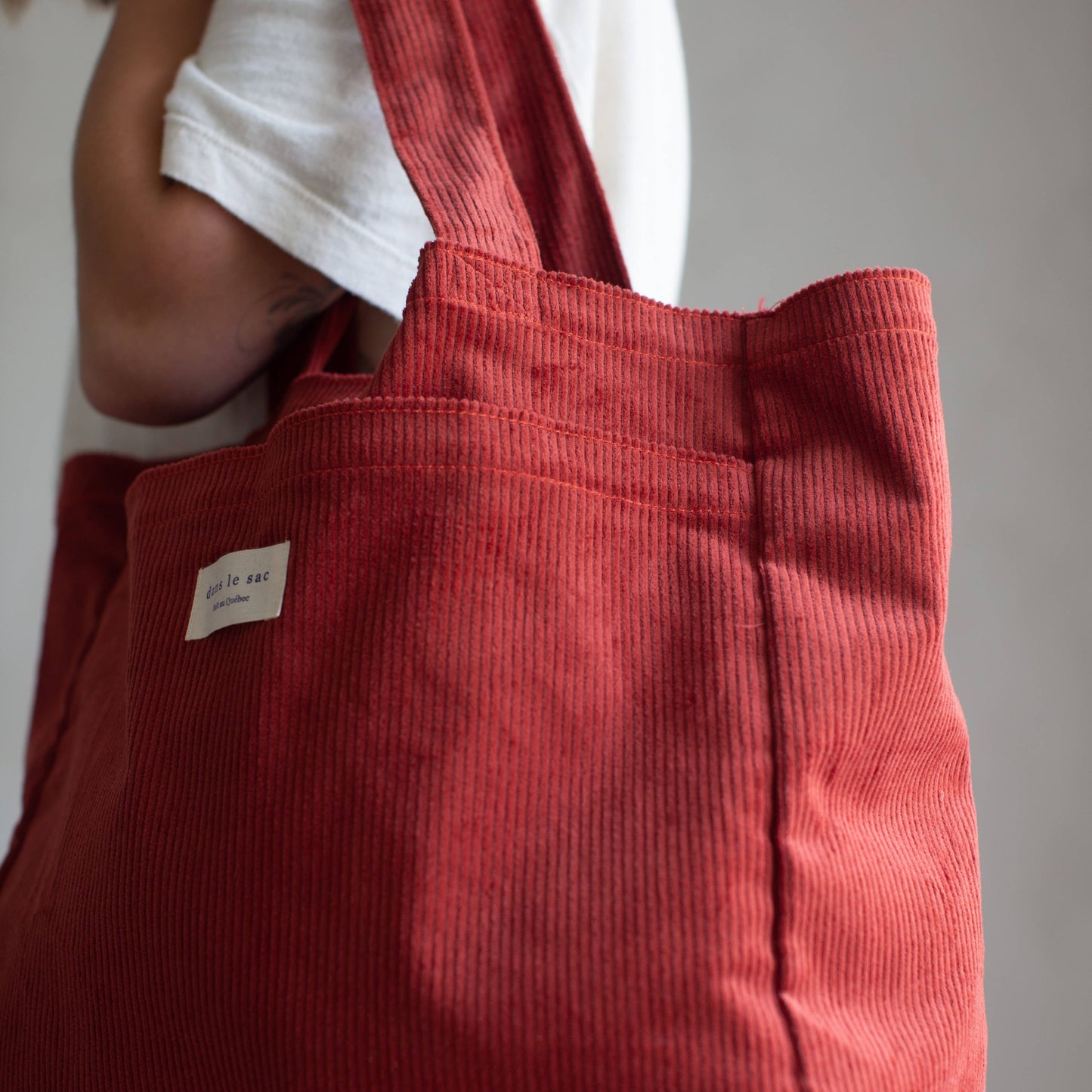 Corduroy Bag, Brick