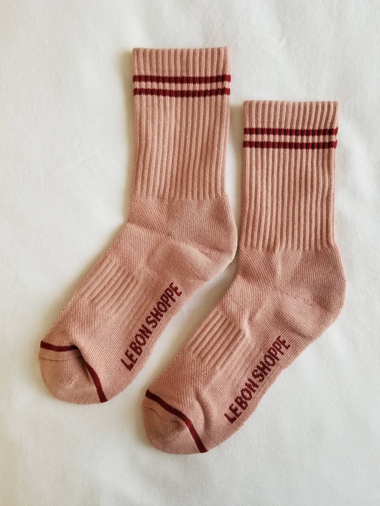 Le Bon Shoppe, Boyfriend Socks, Vintage Pink