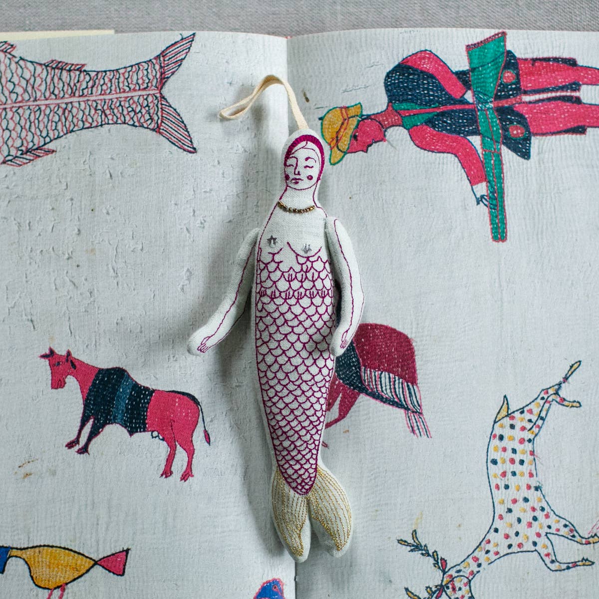Mer Person - Cotton & Lavender filled Ornament Doll, Scented