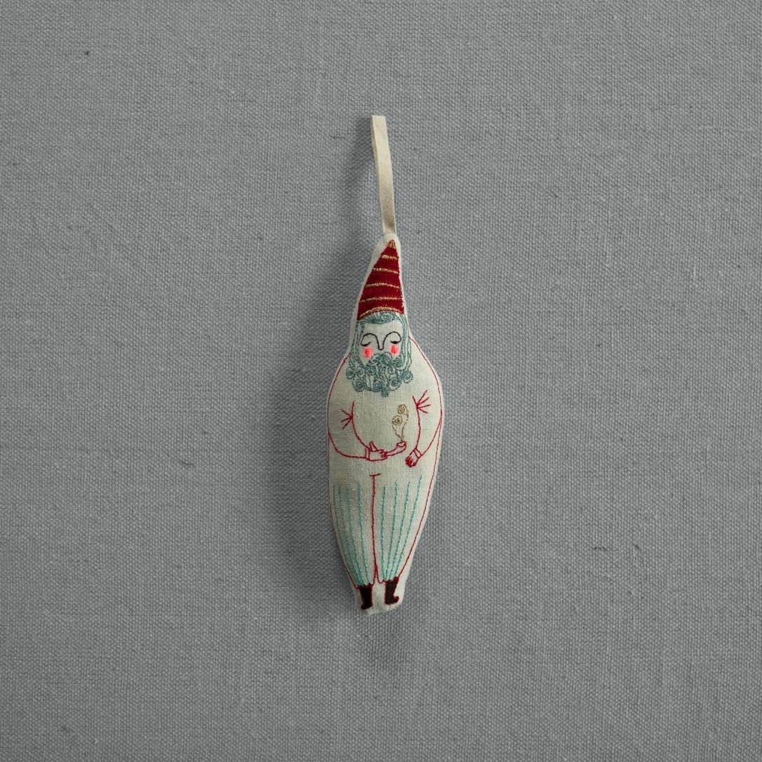 Skippy Cotton, Garden Gnome, Cotton & Lavender Filled Embroidered Ornament