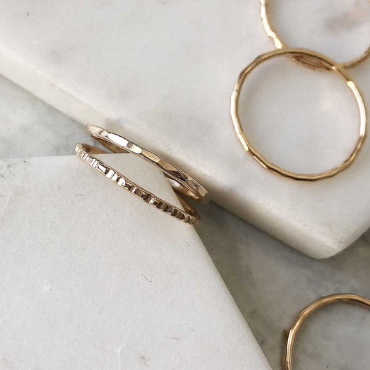 Strut Jewelry, Gold-Fill Stacking Ring
