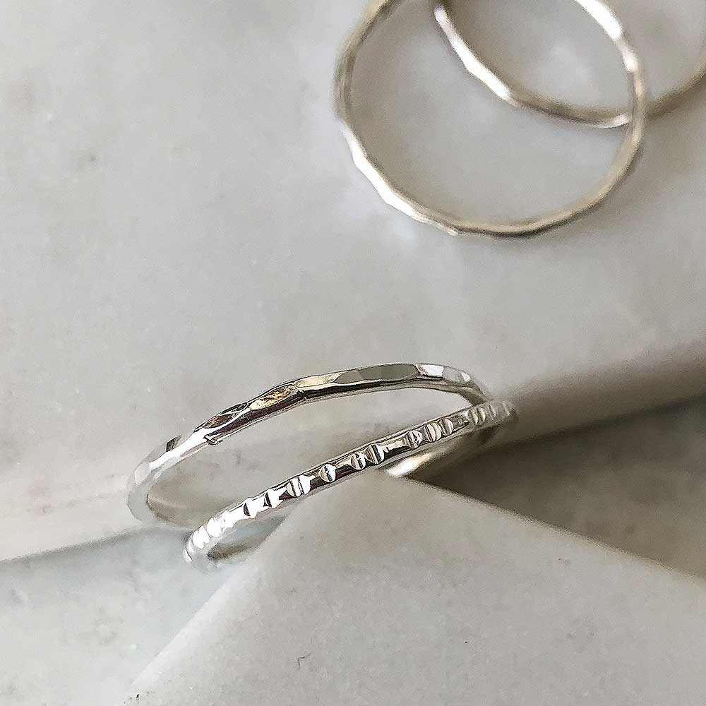 Strut Jewelry, Sterling Silver Stacking Ring