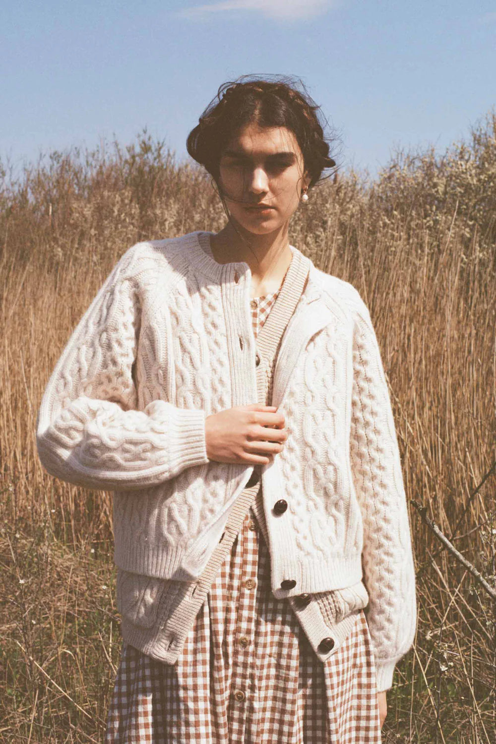 Quince Cardigan, Cream *Only 1 size 8*