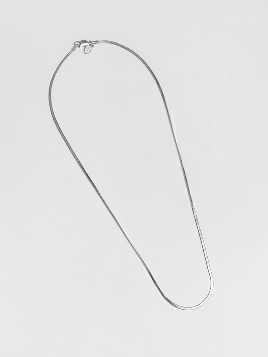 Wolf Circus Jewelry, Thin Herringbone Chain in Sterling Silver