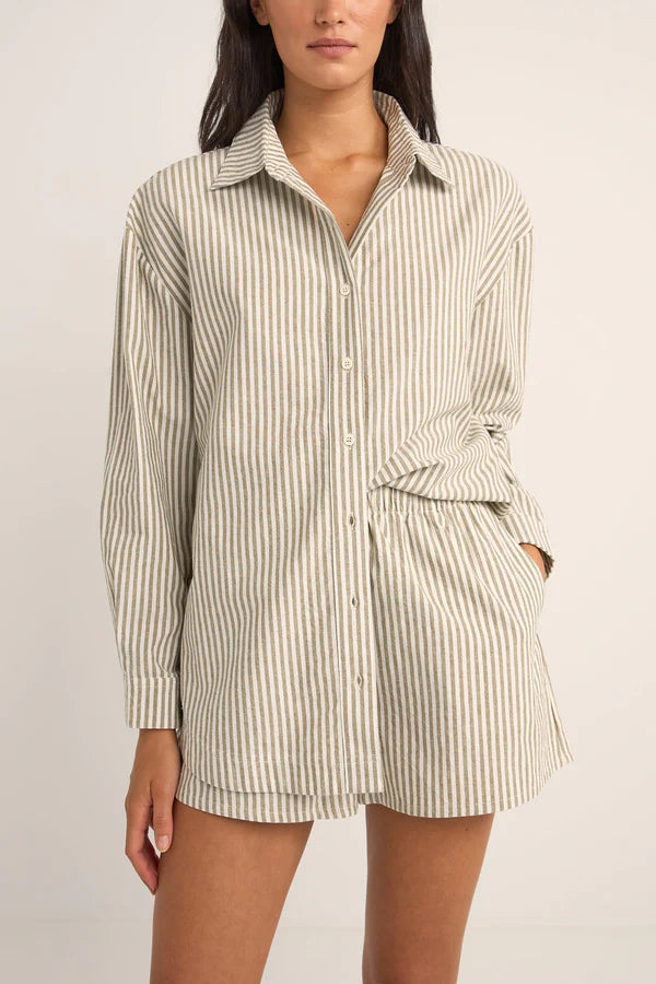 Rhythm, Valley Stripe Oversized Shirt