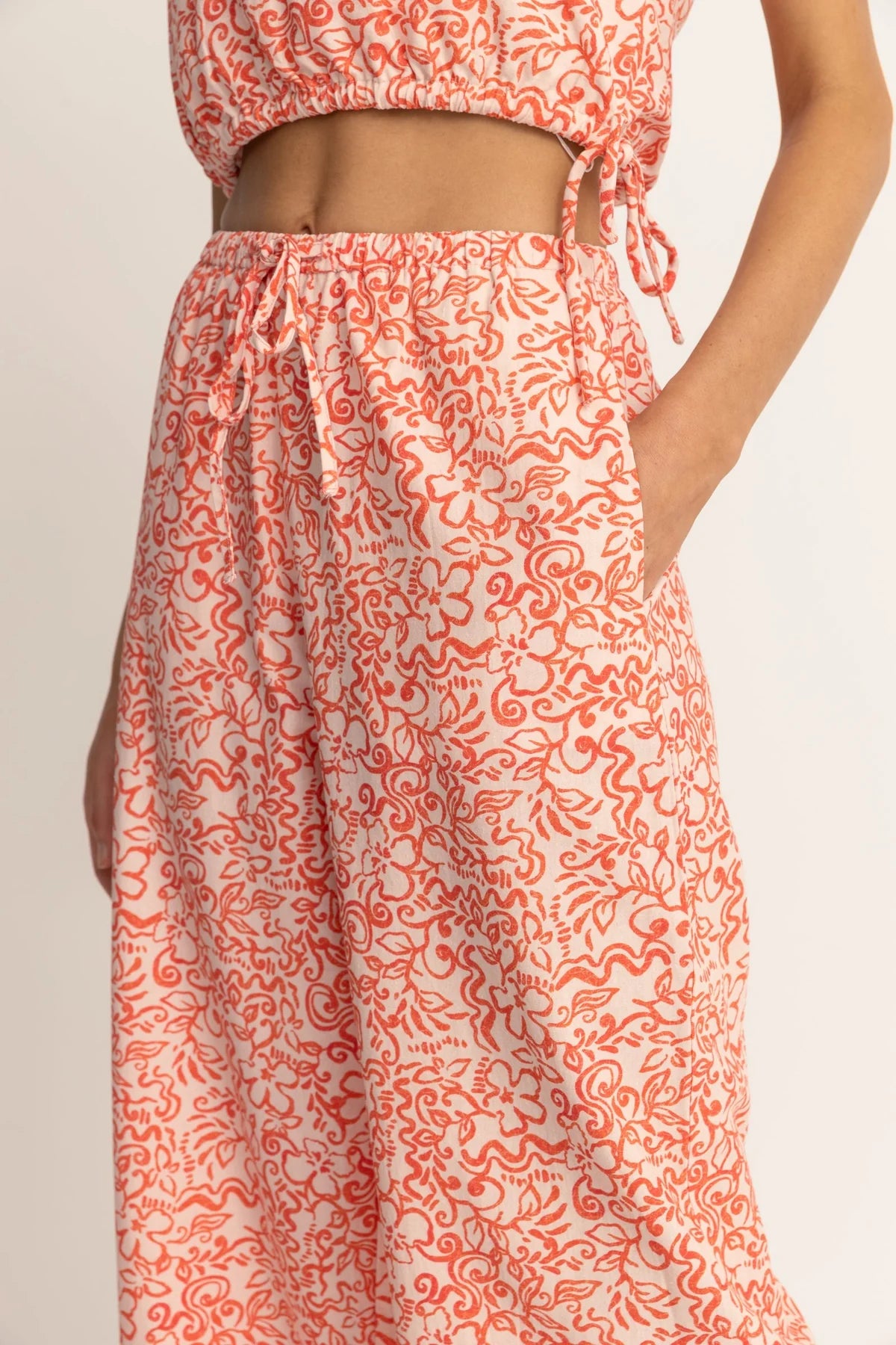 Islander Floral Drawstring Pant