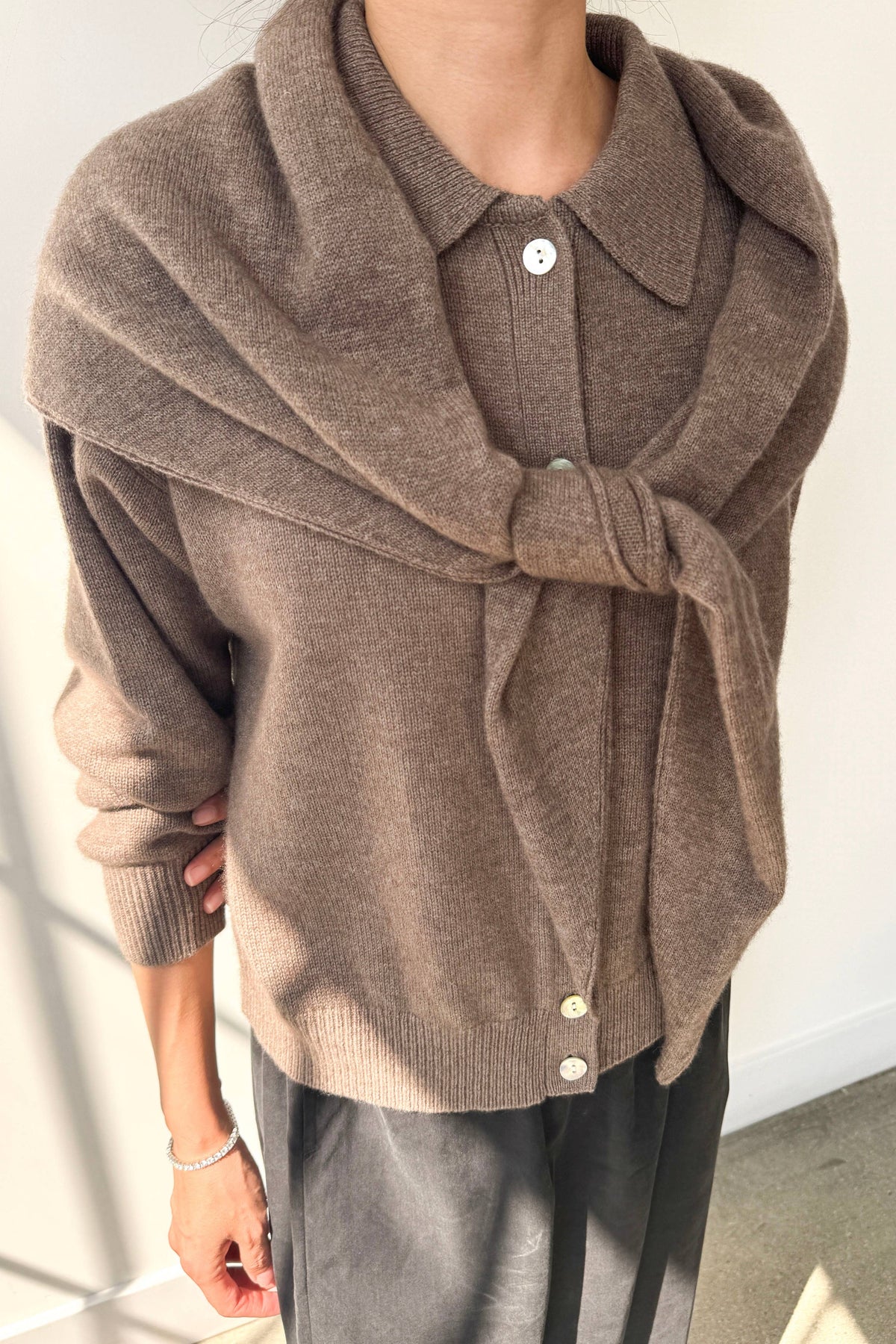 Le Bon Shoppe, Cashmere Blend Shawl, Frappe