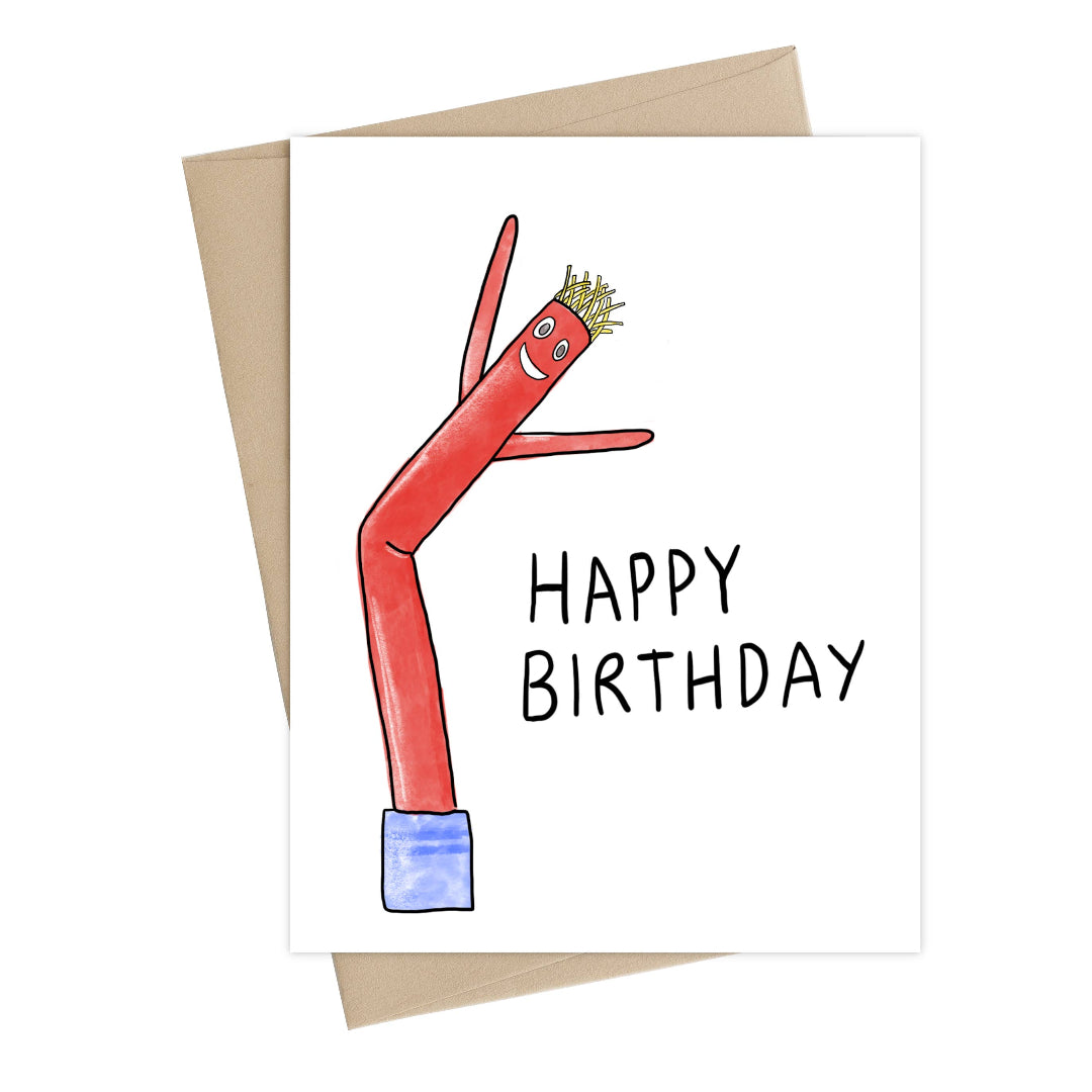Birthday Balloon Man Greeting Card
