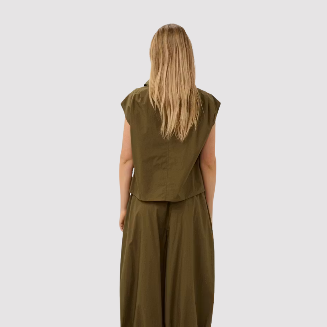 Soaked, Molopo Blouse, Beech/Green