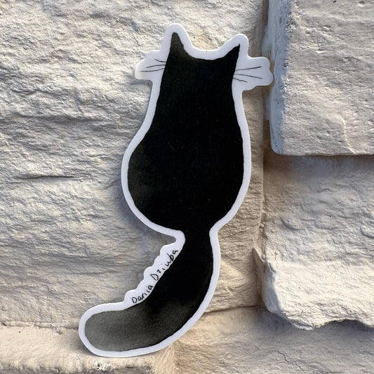 Sitting Ink Kitty Sticker