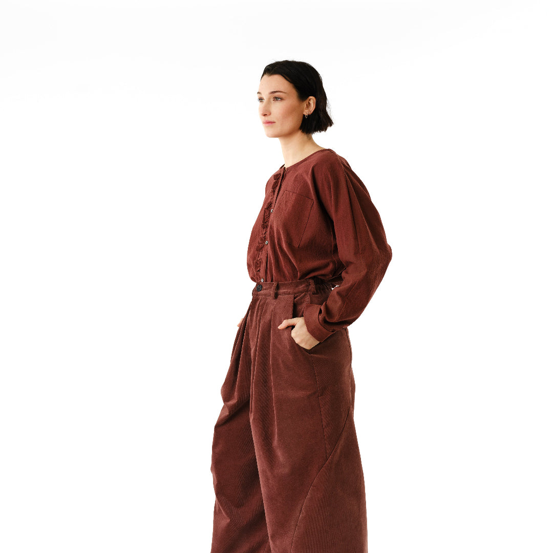 Jennifer Glasgow, Naledi Blouse, Brown