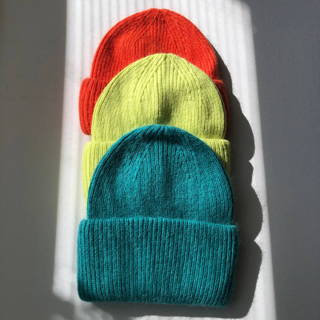 Billy Bamboo, Royal Angora Beanie, Bright Orange