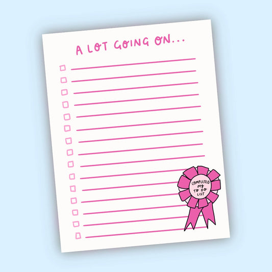 A Lot Going On Notepad