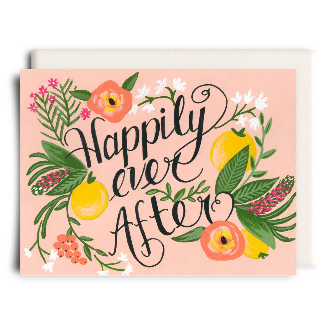 Happily Ever After, Wedding Greeting Card