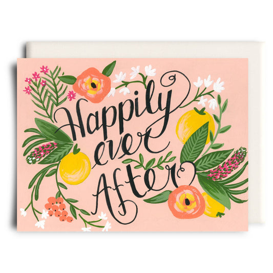 Happily Ever After, Wedding Greeting Card