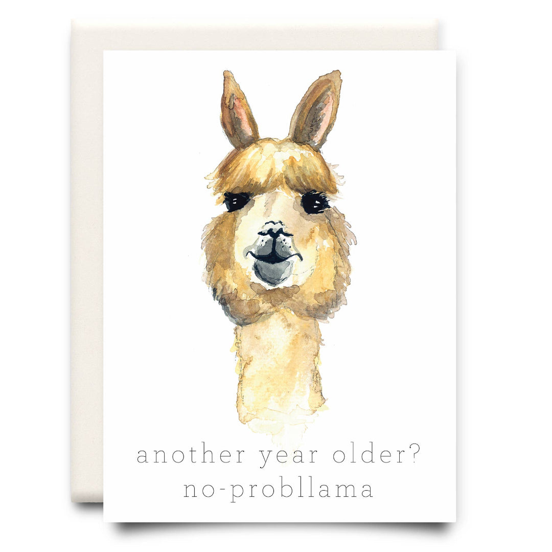 No Probllama, Birthday Greeting Card