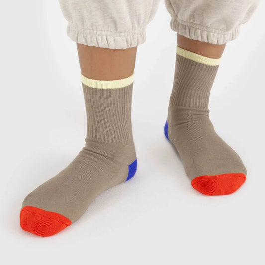 Baggu, Ribbed Sock, Dove Mix Small