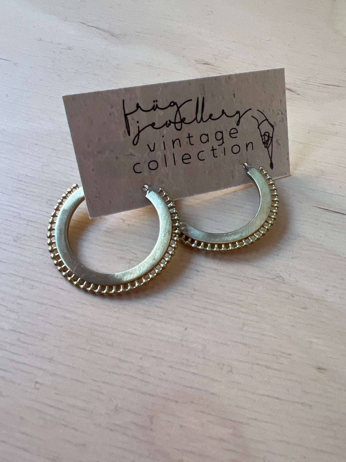 Frug, Deadstock Brass Hoops FEJ54