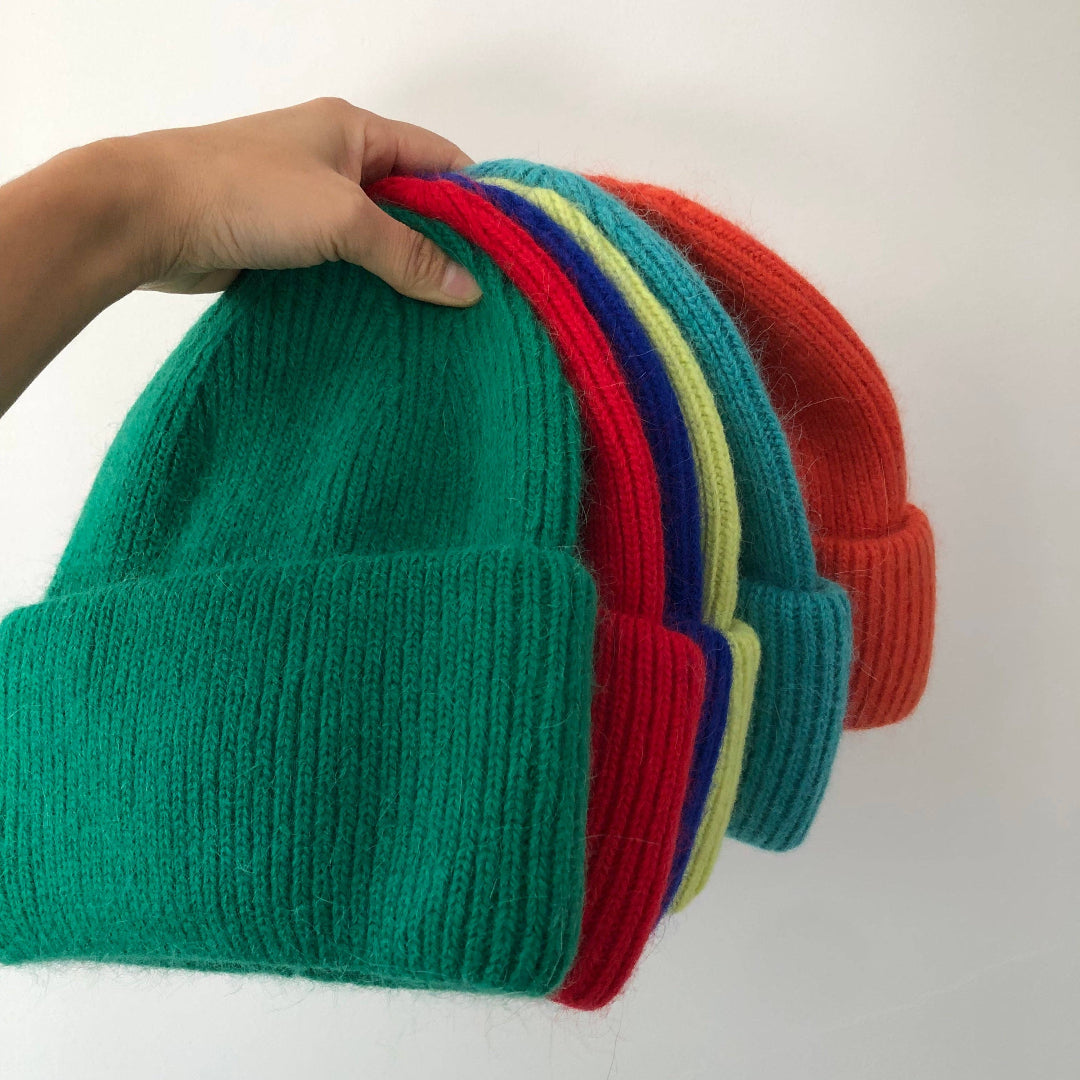 Billy Bamboo, Royal Angora Beanie, Blue Sapphire