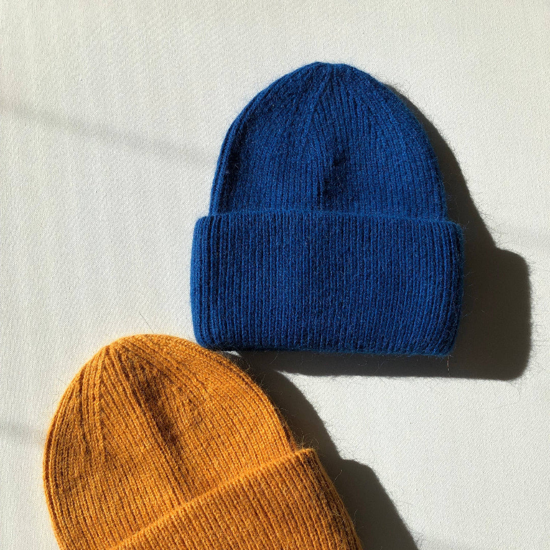 Billy Bamboo, Royal Angora Beanie, Blue Sapphire