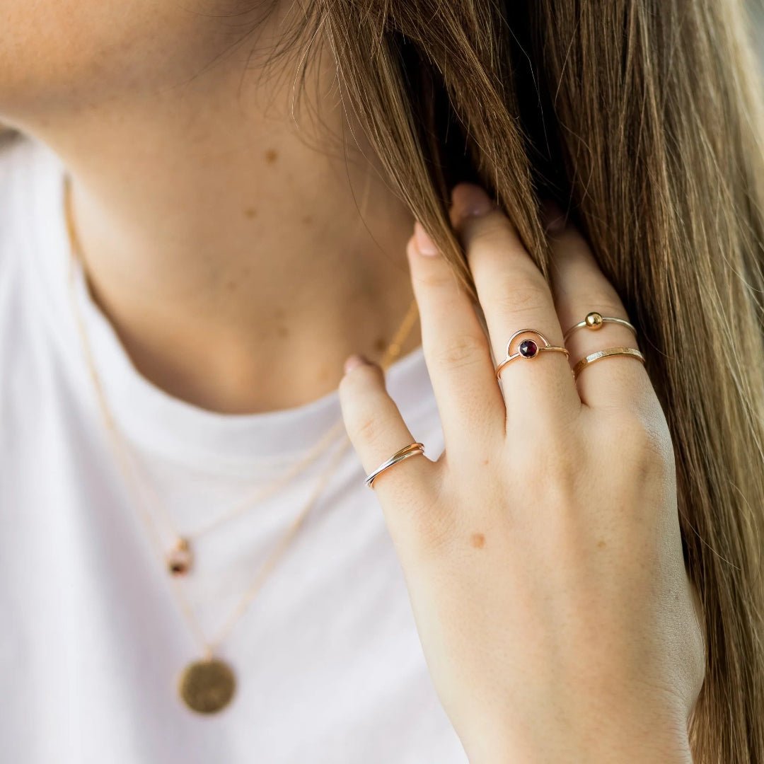 Open Fire, Day Dream Spinner Ring, Silver and Goldfill (Mix Metal)