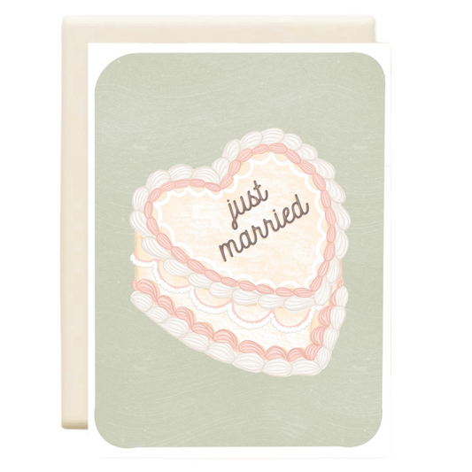 Just Married, Wedding Greeting Card