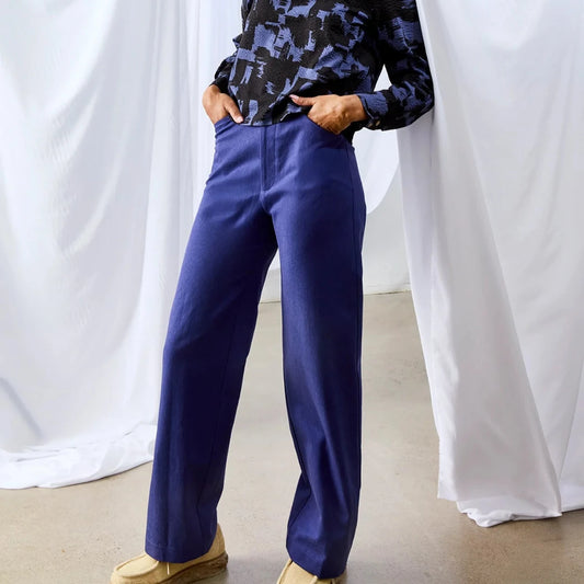 Dagg and Stacey, Fifer Wide Leg, Indigo