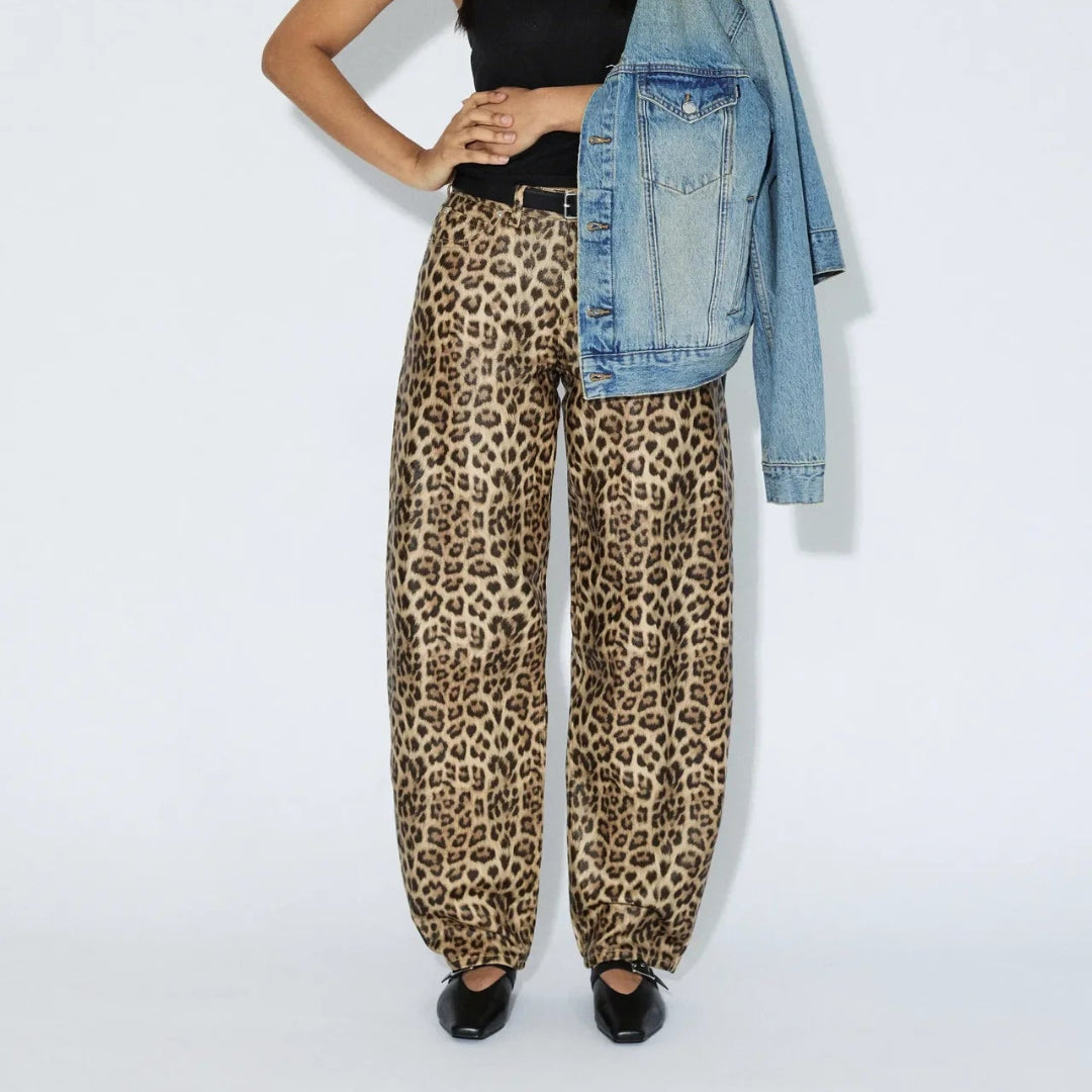 Dr. Denim, Nanci Mid Barrel, Leopard