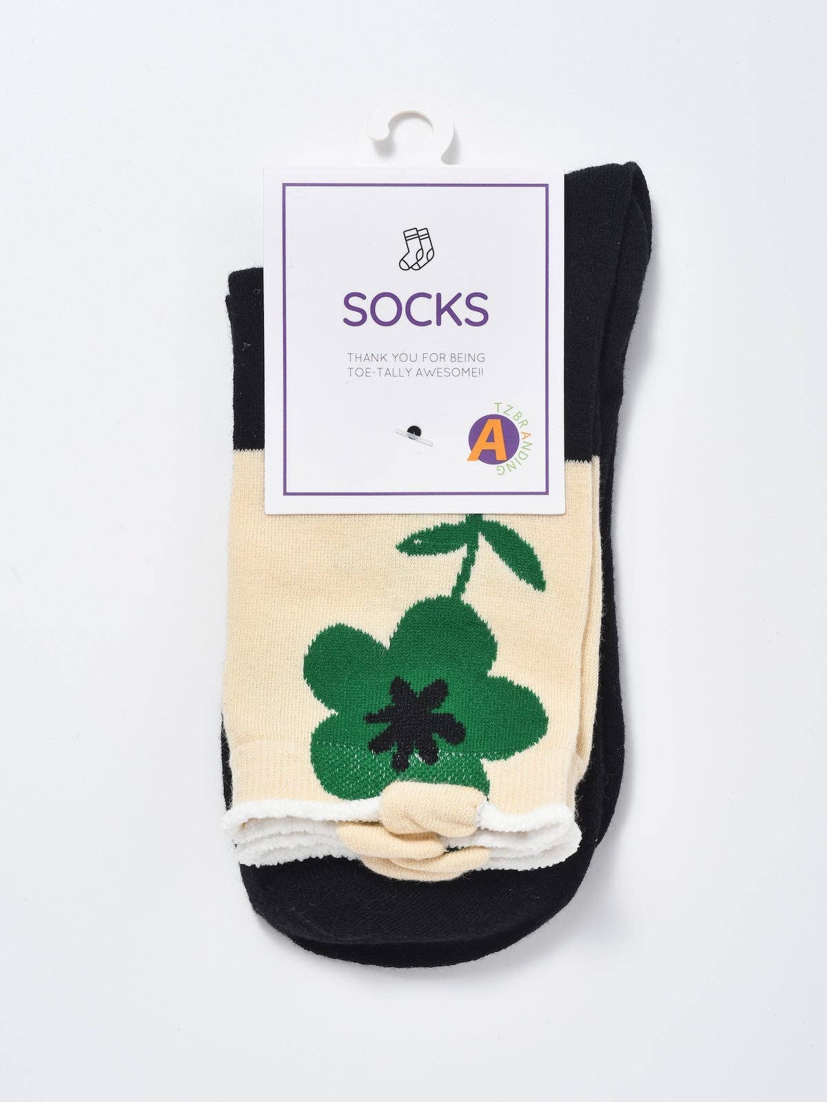 Rufia, Colour Pop Flower Crew Socks, Assorted