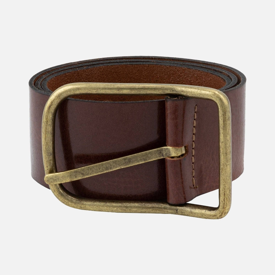 Sona, Wide Leather Belt, Brown, M-90