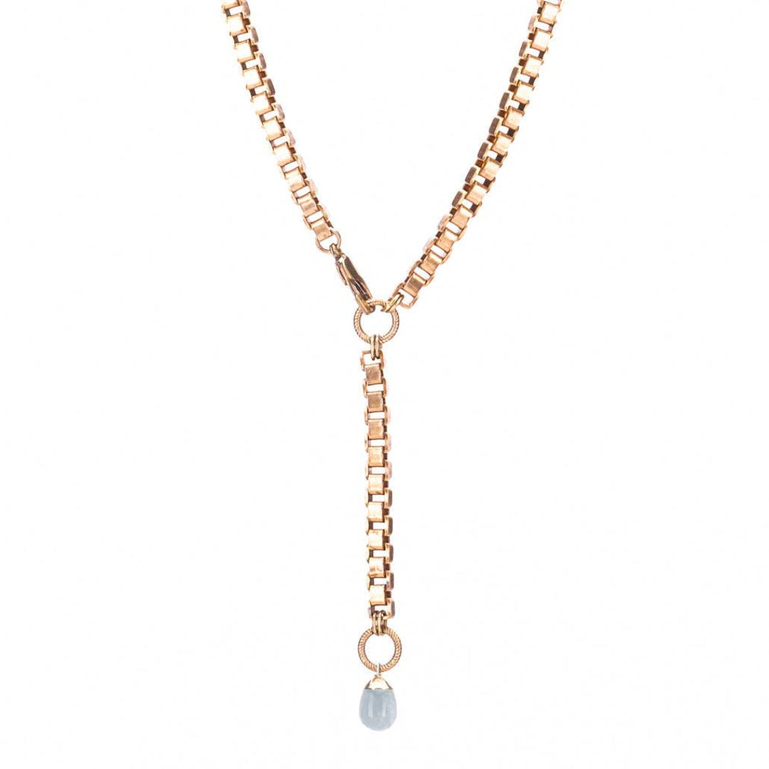 Hailey Gerrits, SS26 XL Box Chain Lariat Multi-Way Necklace
