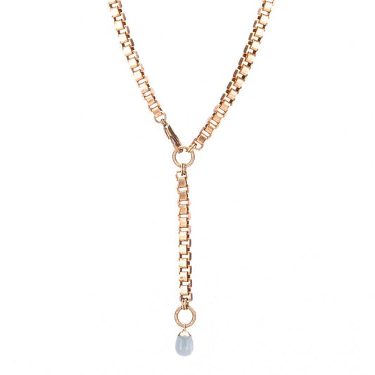 Hailey Gerrits, SS26 XL Box Chain Lariat Multi-Way Necklace