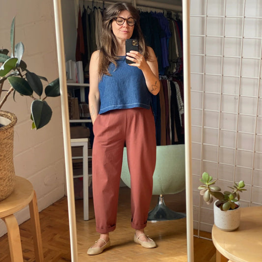 Amanda Moss, Priscilla Pants, Rust