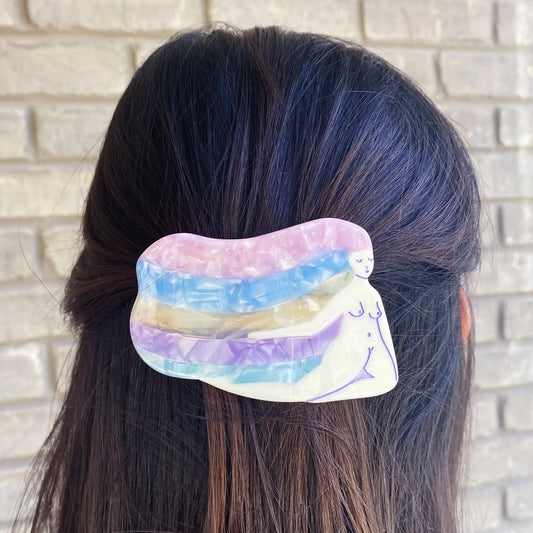 Rainbow Girl Barrette