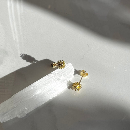 Vintage Brass Studs, Spiky Ball