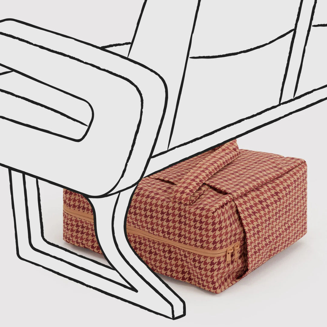 Baggu, Small Cloud Carry-On, Tan Houndstooth