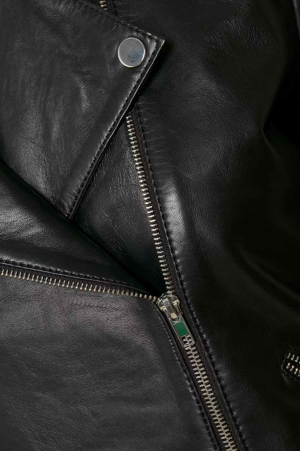 Soaked, Maeve Leather Jacket, Black