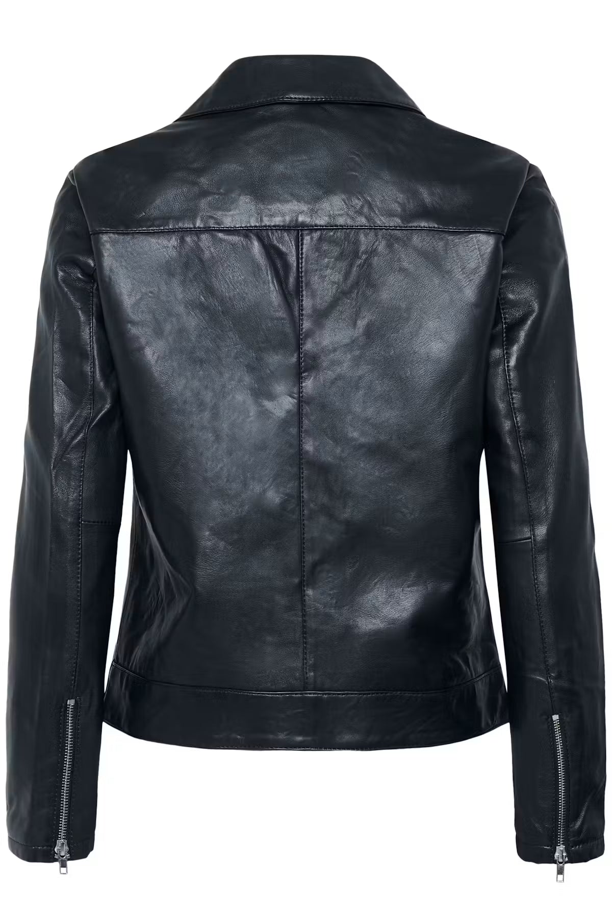 Soaked, Maeve Leather Jacket, Black