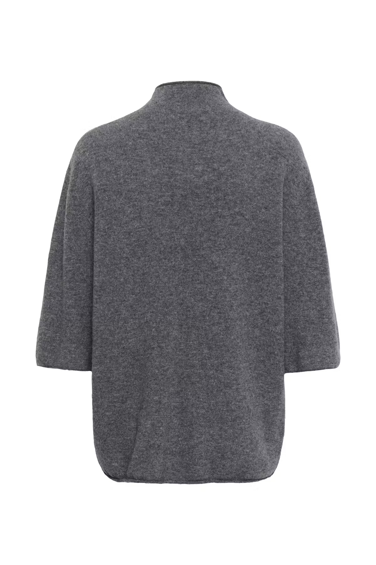 Soaked, Sida Pullover, 100% Wool, Grey Melange