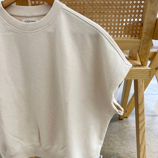 French Terry Sophie Top, Natural