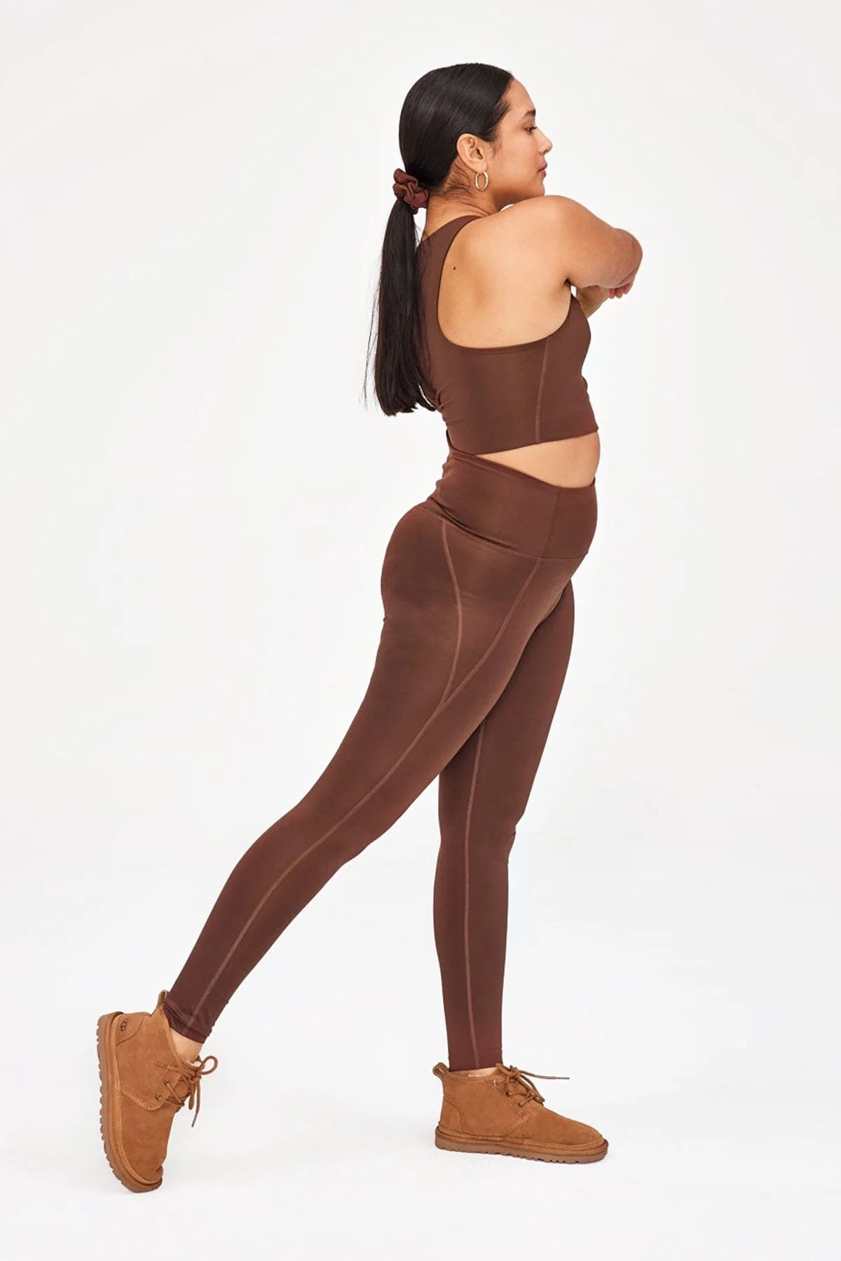 High Rise Compressive Legging (28.5" inseam), Earth