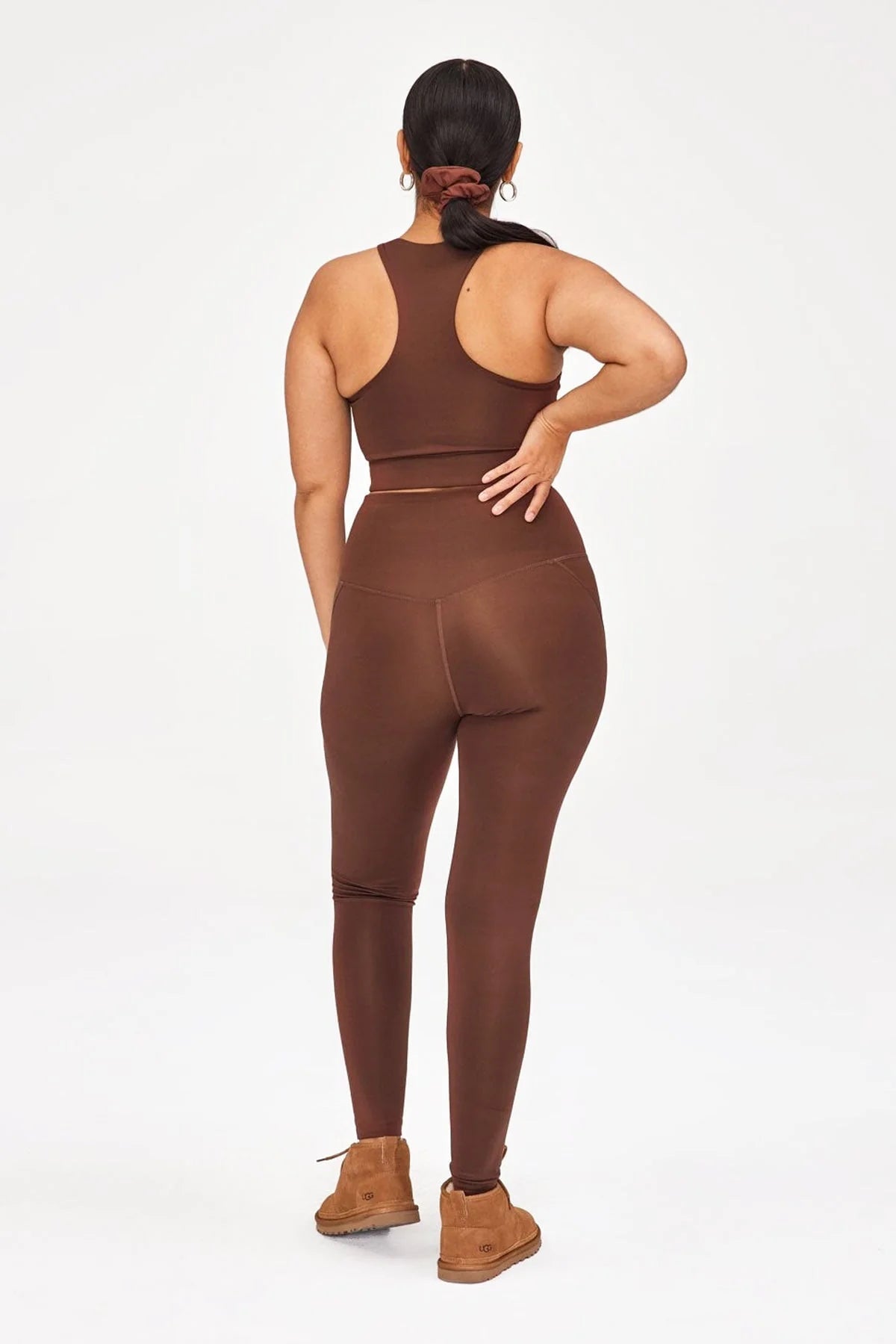 High Rise Compressive Legging (28.5" inseam), Earth
