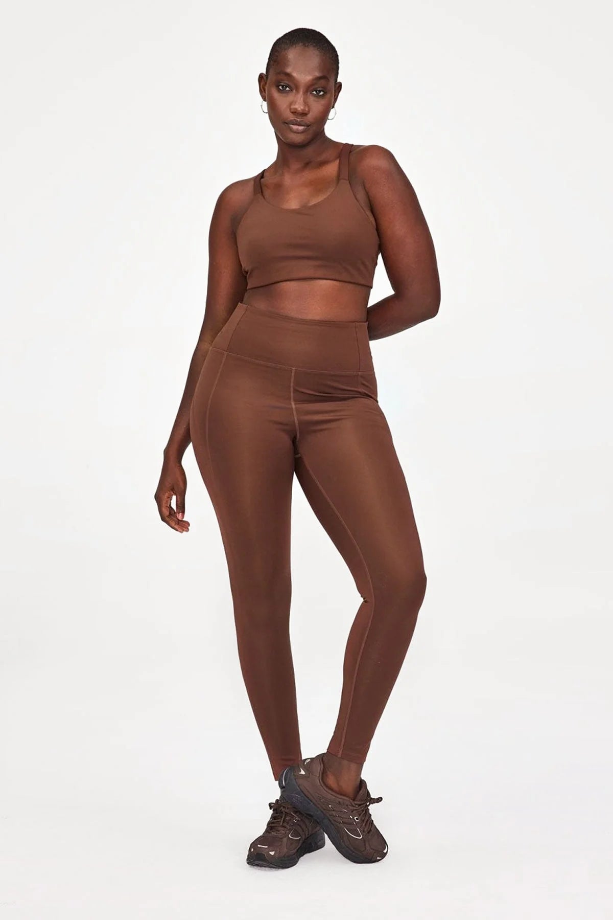 High Rise Compressive Legging (28.5" inseam), Earth